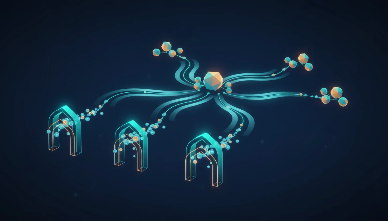 Abstract illustration of a grant workflow for Federal Grant Compliance Checklist for 2026.