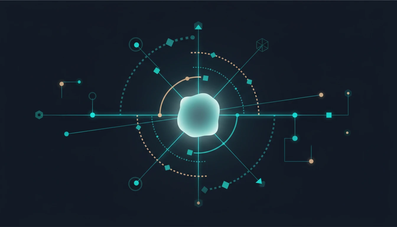 Abstract illustration of connected proposal operations for RFP Statistics 2026: Win Rates, Costs, and Trends.